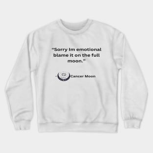 Cancer Moon Crewneck Sweatshirt